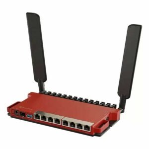 Routeur MikroTik 4G LTE avec Wi‑Fi pour Internet mobile stable.