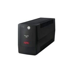 Onduleur APC 650VA pour alimentation de secours et protection des appareils.