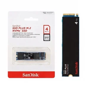 SSD interne SanDisk 4TB offrant une très grande capacité de stockage et des performances rapides
